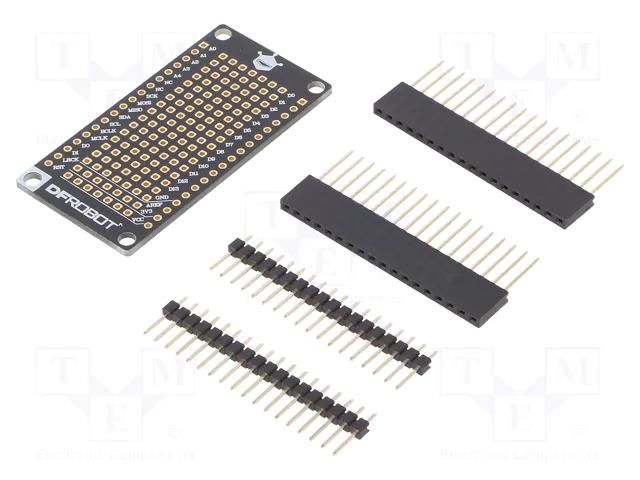 Shield; prototype board; FireBeetle; 2.54mm DFROBOT DF-DFR0481