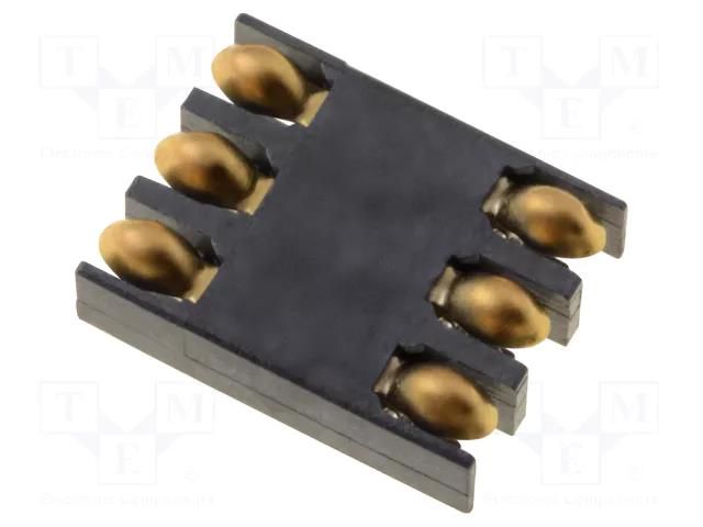 Connector: for cards; SIM; without cover,without ejector; SMT ATTEND 115D-AAA0-RA1