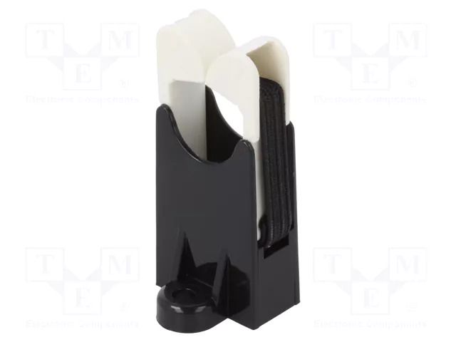Screw mounted clamp; ØBundle : 12.7mm; polyamide; black; W: 30mm PANDUIT RER.5-S6-X