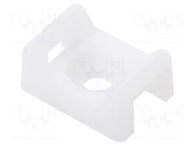 Holder; screw; polyamide; UL94V-2; natural; Tie width: 2.5÷7.6mm PANDUIT TM3S10-C