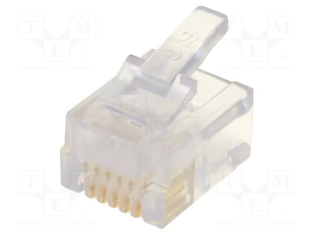 Connector: RJ12; plug; PIN: 6; 6p6c; for cable; IDC,crimped BEL FUSE 940-SP-3066R