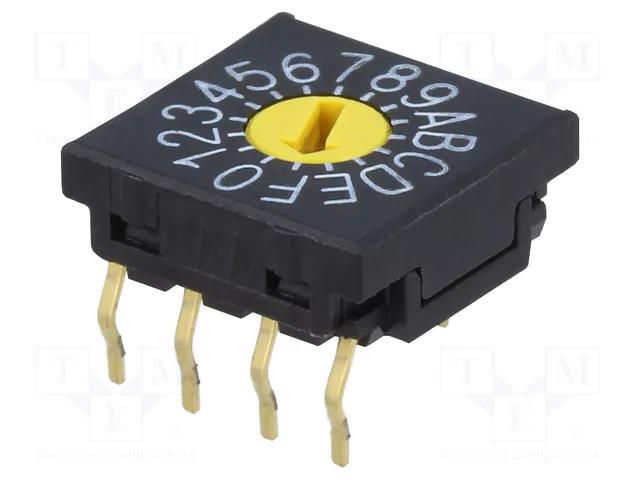 Encoding switch; HEX/BCD; Pos: 16; THT; Rcont max: 100mΩ; FR01 NKK SWITCHES FR01FC16P-S