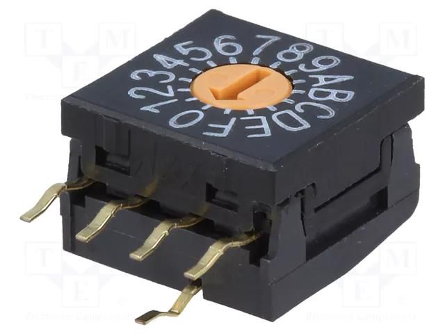 Encoding switch; HEX/BCD; Pos: 16; THT; Rcont max: 100mΩ; FR01 NKK SWITCHES FR01FR16H-S