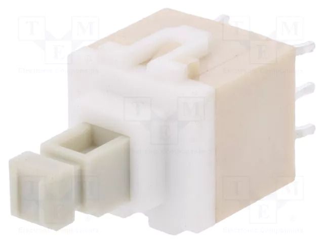 Switch: keypad; Pos: 2; DPDT; 0.1A/32VDC; white; none; THT; 1.7N; PVA C&K PVA2OAH11.7NSNAV2