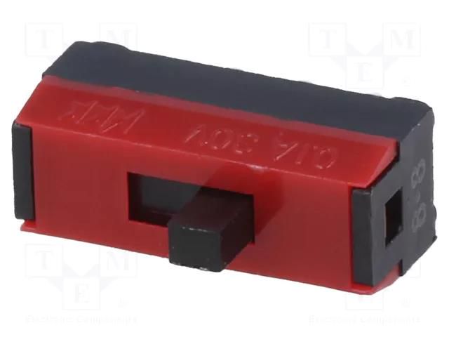 Switch: slide; Pos: 2; SPDT; 0.1A/30VDC; ON-ON; vertical; -15÷60°C NKK SWITCHES SS12SBP2