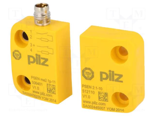 Safety switch: magnetic; PSEN ma2.1p; NC + NO; IP67; 24VDC PILZ 506406