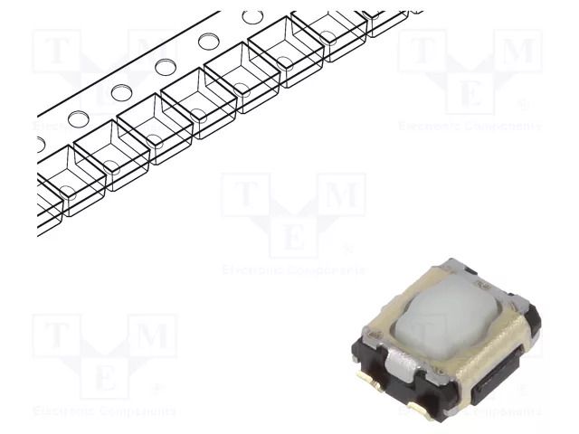 Microswitch TACT; SPST; Pos: 2; SMT; none; 3.5N; 2.9x3.5x1.4mm PANASONIC EVPAAQ02W