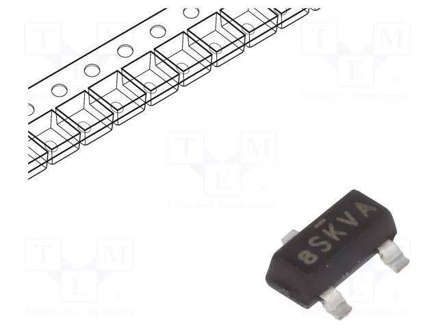 Transistor: P-MOSFET; unipolar; -20V; -1.8A; 2W; SOT23 VISHAY SQ2351ES-T1-GE3