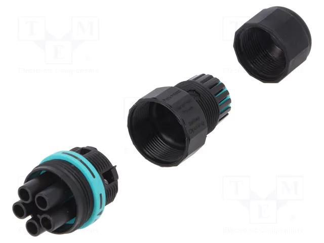 Connector: AC supply; screw terminal; female; TH387; 7÷12mm; 450V TECHNO THB.387.B5A