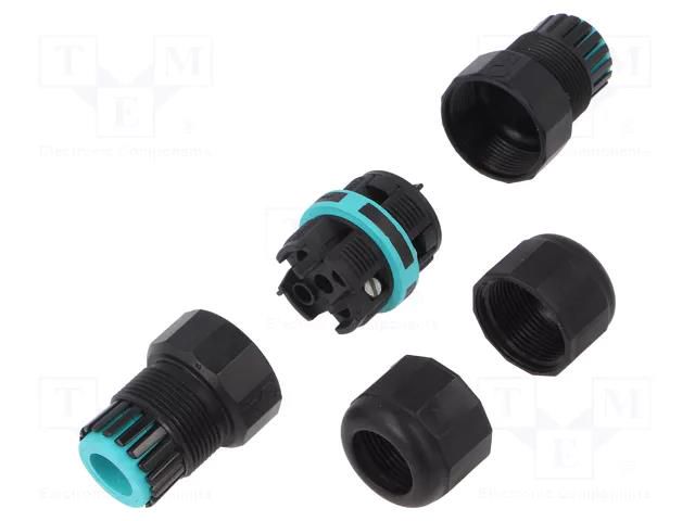 Connector: AC supply; screw terminal; TH391; 7÷12mm; 0.5÷4mm2 TECHNO THB.391.A2A