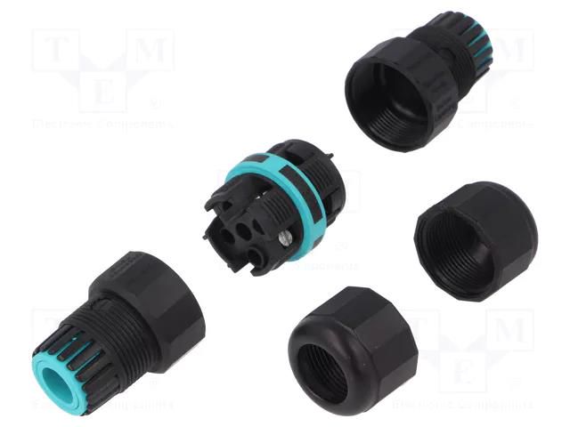 Connector: AC supply; screw terminal; TH391; 7÷12mm; 0.5÷4mm2 TECHNO THB.391.A4A