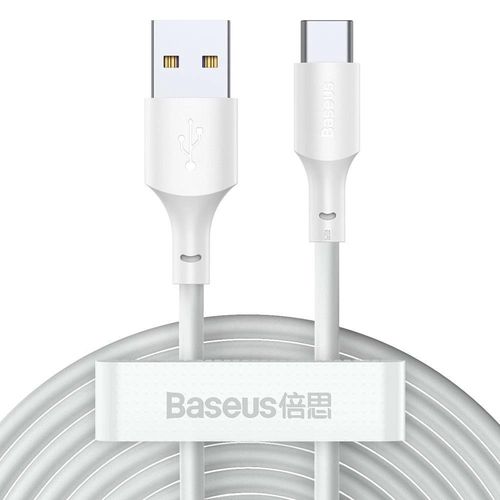 Baseus 2x USB cable - USB Type C fast charging Power Delivery Quick Charge 40 W 5 A 1.5 m white (TZCATZJ-02), Baseus 6953156230309 6953156230309