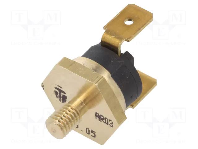 Sensor: thermostat; SPST-NC; 60°C; 16A; 250VAC; connectors 6,3mm TOMIC AR03W3S2-60
