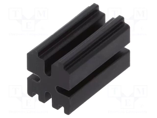 Spacer sleeve; LED; ØLED: 3mm; L: 9mm; black; UL94V-2; polyamide DREMEC DR8GE04V80261
