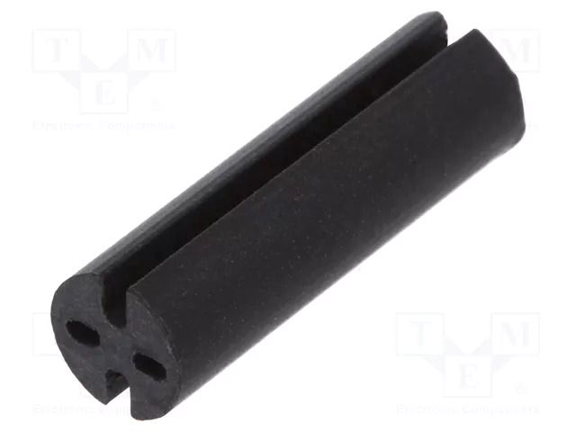 Spacer sleeve; LED; Øout: 4.8mm; ØLED: 3mm; L: 15.9mm; black; UL94V-0 DREMEC DR8GE04V80394