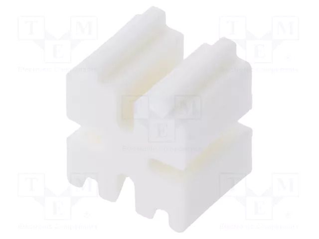 Spacer sleeve; LED; ØLED: 3mm; L: 4mm; natural; UL94V-0; polyamide DREMEC DR8GE04V80500