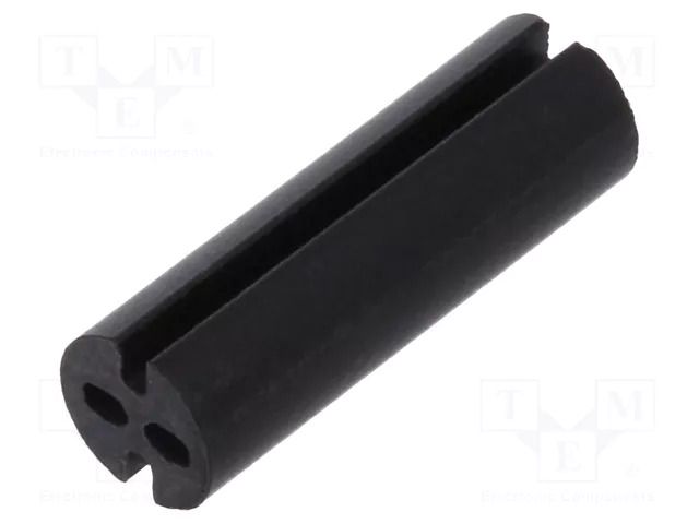 Spacer sleeve; LED; Øout: 4mm; ØLED: 3mm; L: 12.7mm; black; UL94V-0 DREMEC DR8GE04V80518