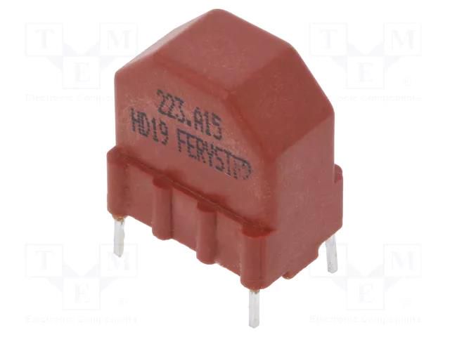Inductor: wire; THT; 150mA; 2.1Ω; -20÷50%; DTS-12.5; vertical; 22mH FERYSTER DTS-12.5/22/0.15CV