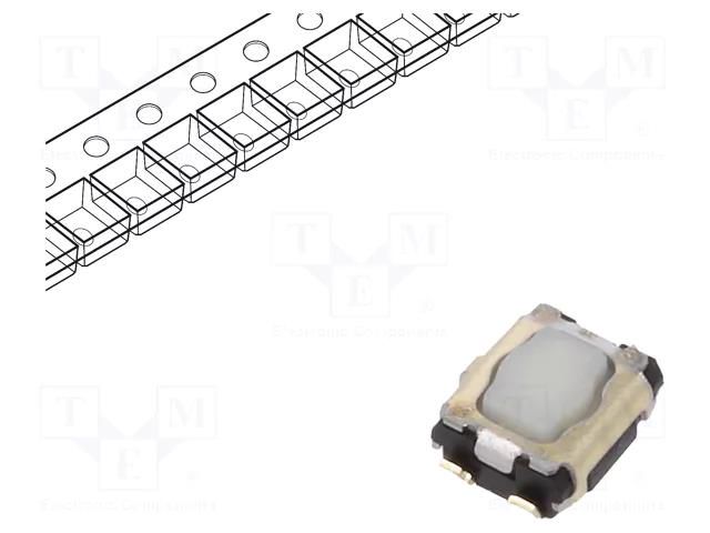Microswitch TACT; SPST; Pos: 2; SMT; none; 3.5N; 2.9x3.5x1.4mm PANASONIC EVPAA702W