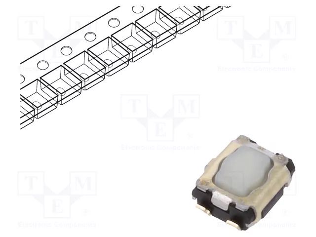 Microswitch TACT; SPST; Pos: 2; SMT; none; 3.5N; 2.9x3.5x1.4mm PANASONIC EVPAA702W