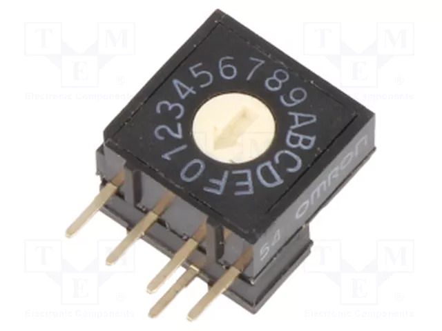 Encoding switch; HEX/BCD; Pos: 16; THT; Rcont max: 200mΩ; A6RV OMRON Electronic Components A6RV-161RF