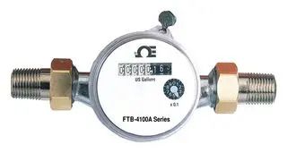 FLOW METER, 0.22-20GPM, 150PSI, 16VDC FTB-4107A-P.