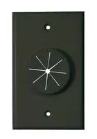 Single Gang Wireport Cable Pass Through Wall Plate with Grommet - Black 1GBK-GR1