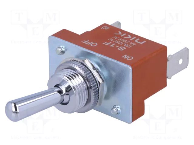 Switch: toggle; Pos: 2; SPST; ON-OFF; 15A/125VAC; S; -10÷70°C NKK SWITCHES S1F