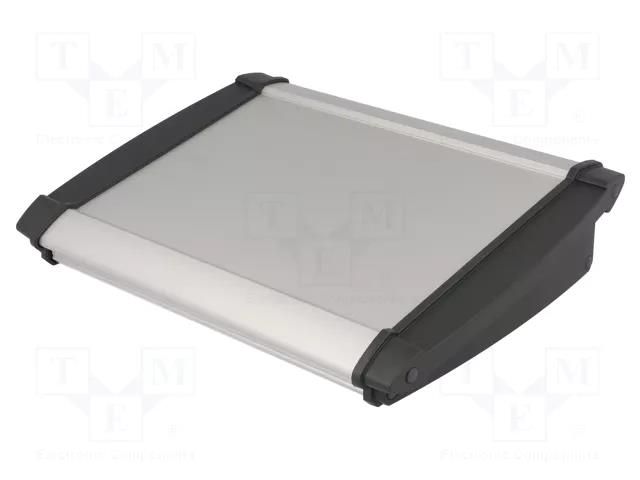 Enclosure: desktop; Alu-Topline; X: 250mm; Y: 181mm; Z: 53mm; natural BOPLA ATPH-1850-250-MT