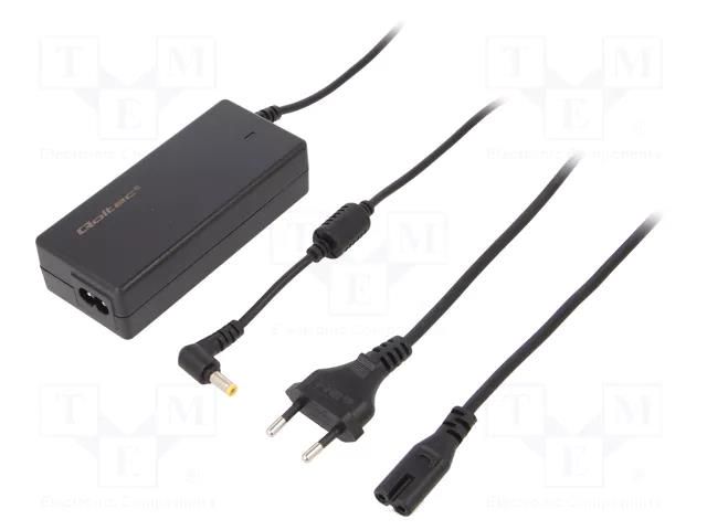 Power supply: switching; 19VDC; 3.42A; Out: 5,5/2,5; 65W; desktop QOLTEC ZSI-50068