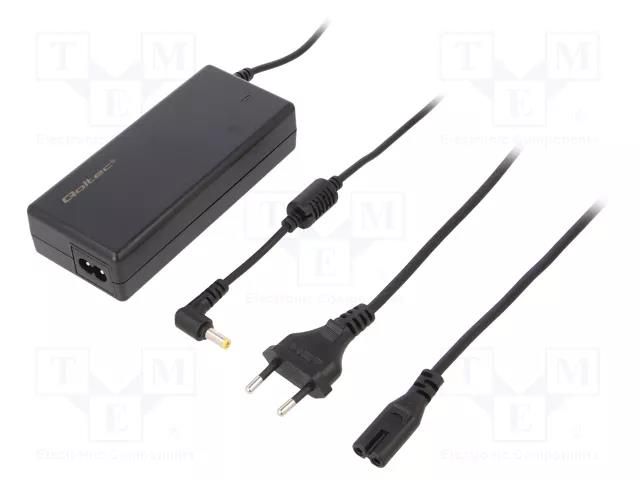 Power supply: switching; 19VDC; 4.74A; Out: 5,5/2,5; 90W; desktop QOLTEC ZSI-50090