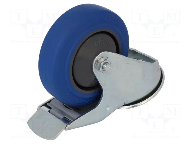 Transport wheel; Ø: 100mm; W: 32mm; H: 128mm; torsional with lock COLSON BPPR-1005-5000