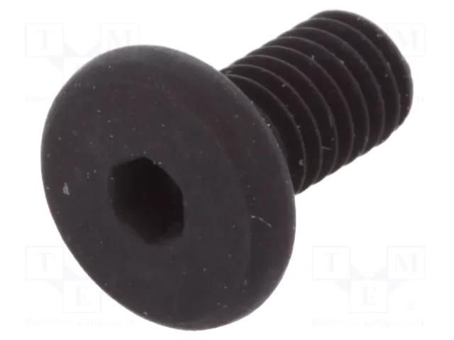 Screw; M3x6; 0.5; Head: cheese head; hex key; HEX 1.5mm; steel BOSSARD B3X6/BN1206