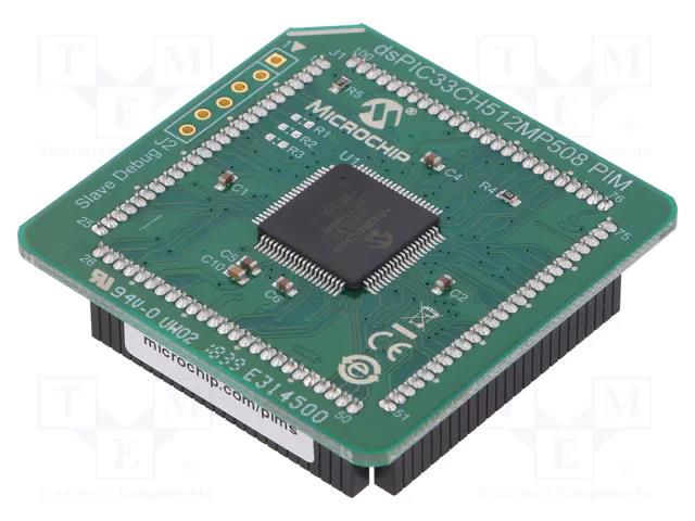 Plug-in module; Components: dsPIC33CH512MP508 MICROCHIP TECHNOLOGY MA330046