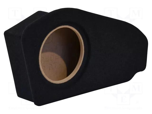 Car loudspeaker enclosure; MDF; black; textil; 200mm; Mercedes; 8l BASSER OBGL.MERCEDES.05