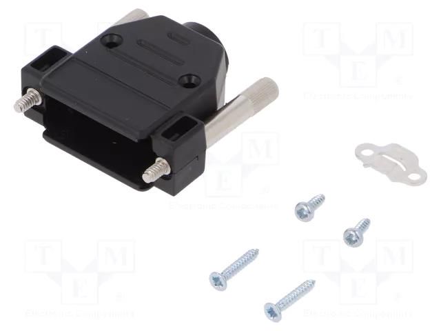 Enclosure for connectors: D-Sub; D-Sub HD 26pin; straight ENCITECH DTPP-15-P-J38-K