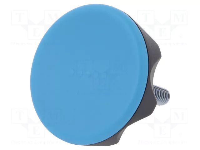 Knob; Ø: 56mm; Ext.thread: M8; 30mm; technopolymer PA; Cap: blue ELESA+GANTER ELK.56P-M8X30-C5