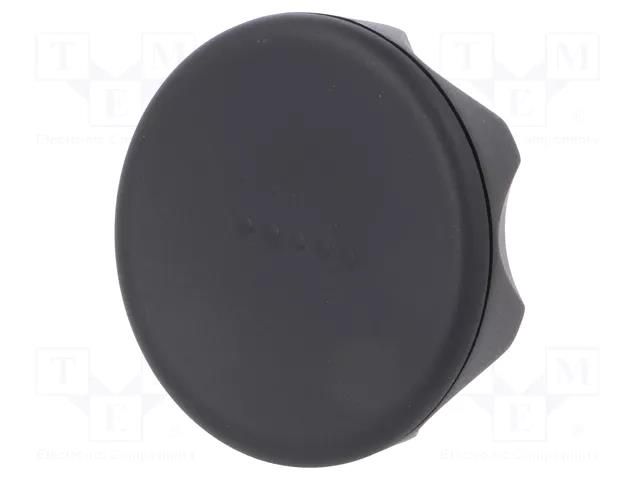 Knob; Ø: 70mm; Int.thread: M10; 18mm; H: 35mm; technopolymer PA ELESA+GANTER ELK.70B-M10-C1
