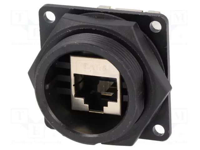 Connector: RJ45; socket; DC; PIN: 8; Cat: 6; shielded; 8p8c; IP67,IP68 SWITCHCRAFT DCP-RJ6ST-RD