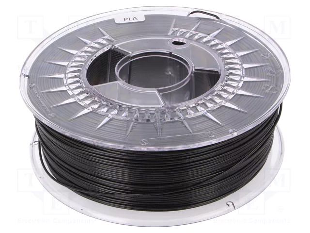 Filament: PLA; Ø: 1.75mm; black,translucent; 200÷235°C; 1kg DEVIL DESIGN DEV-PLA-1.75-GBK