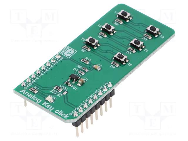Click board; prototype board; mechanical keyboard; 3.3VDC,5VDC MIKROE MIKROE-3409