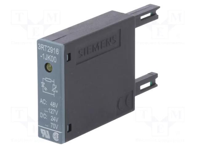 Surge arrester; varistor; Series: 3RT20; Size: S00; 48÷127VAC SIEMENS 3RT2916-1JK00