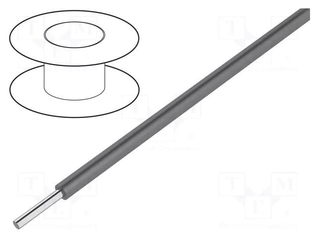 Wire; HookUp Wire; 16AWG; wire; Cu; PVC; dark grey; 300V; 30.5m ALPHA WIRE 3057/1-SL005