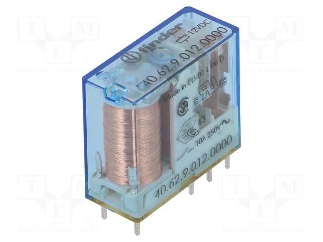 Relay: electromagnetic; DPDT; Ucoil: 12VDC; Icontacts max: 20A FINDER 40.62.9.012.0000