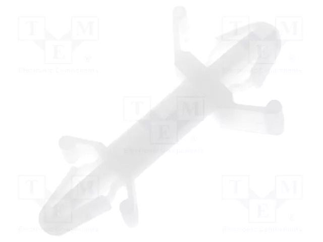PCB distance; polyamide; L: 12.5mm; latch/latch; natural; UL94V-2 FIX&FASTEN FIX-CBS-12