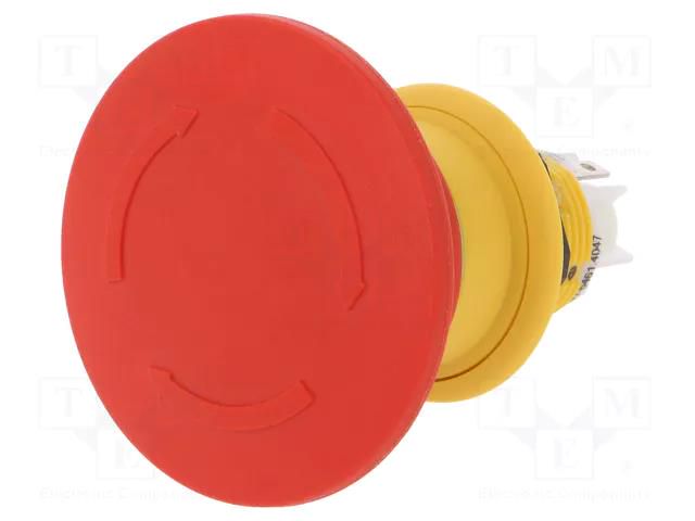 Switch: emergency stop; 16mm; Stabl.pos: 2; NC; red; none; 61; Pos: 2 EAO 61-6461.4047