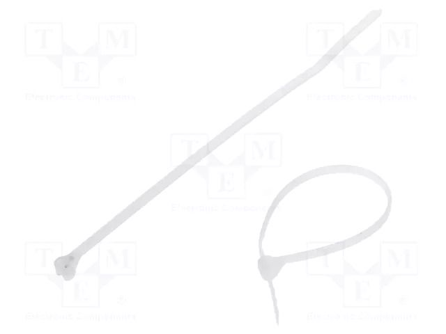 Cable tie; with a metal clasp; L: 102mm; W: 2.4mm; natural; 80N PANDUIT BT1M-M