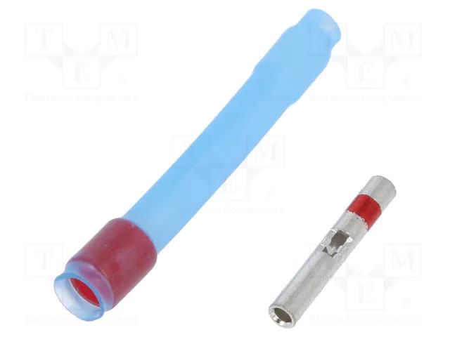 Tip: butt splice; insulated,in heat-shrinkable insulation; red TE Connectivity D-436-36