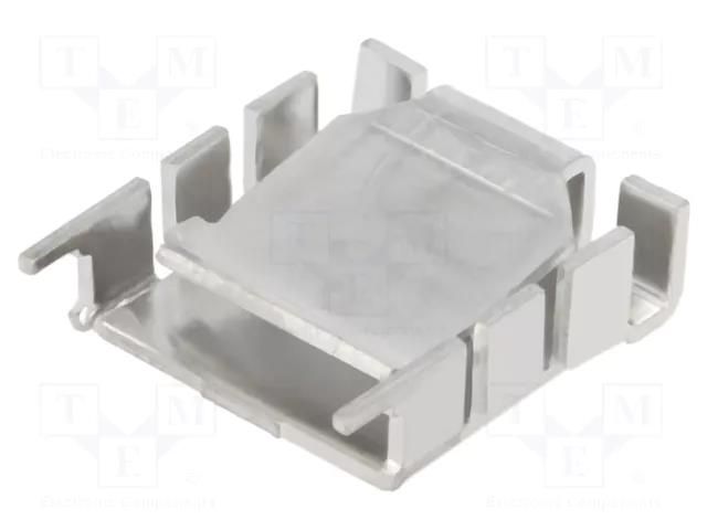 Heatsink: moulded; P-SIP; natural; L: 29.4mm; W: 25mm; H: 8.3mm; 18K/W FISCHER ELEKTRONIK FK224MIPSIP