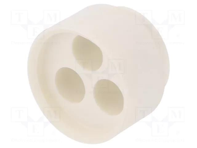 Insert for gland; 7mm; NPT3/4"; elastomer; Holes no: 3; -40÷100°C HUMMEL HUMMEL-1089210119